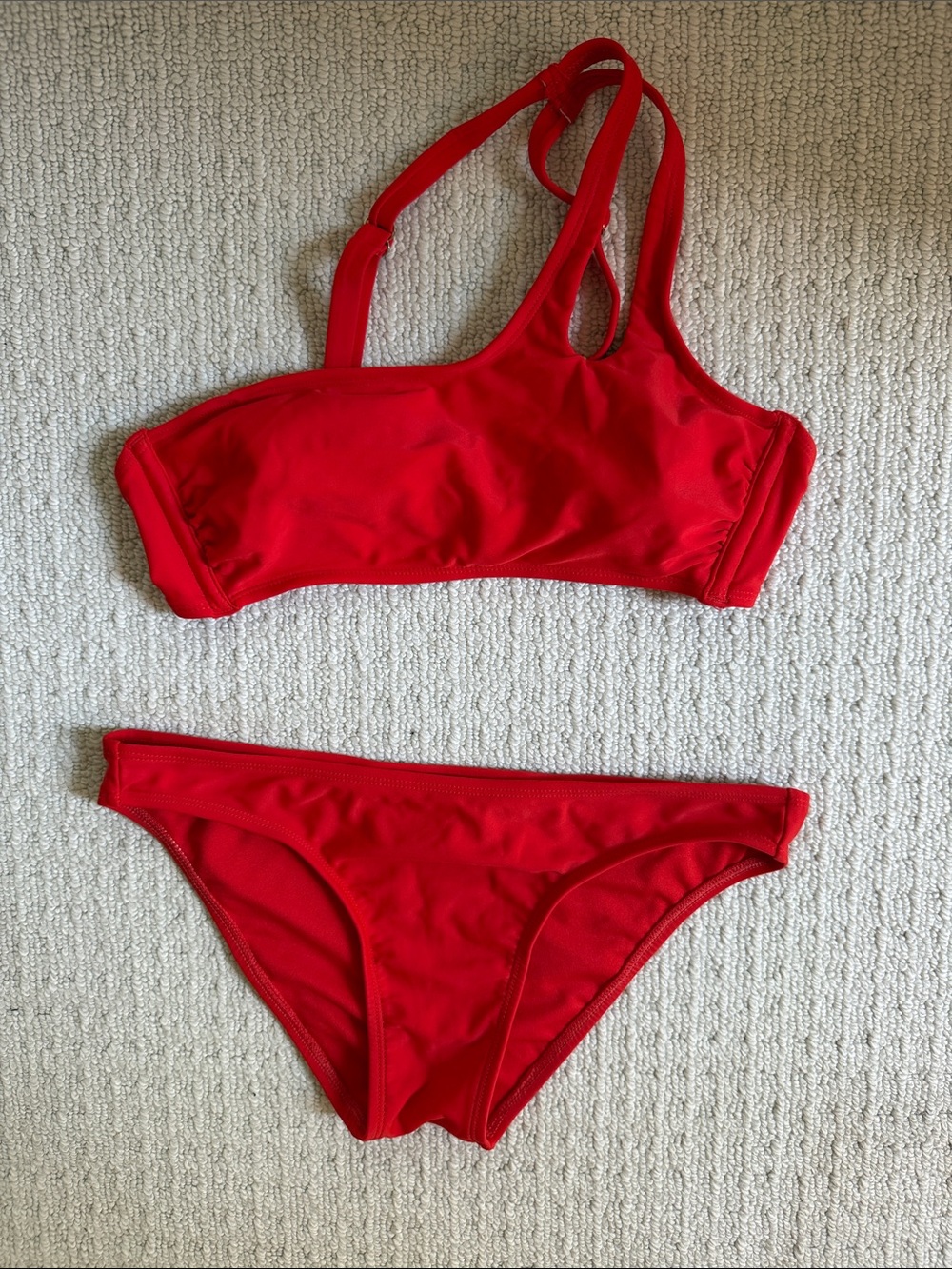 Red Two-Piece Bikini Set